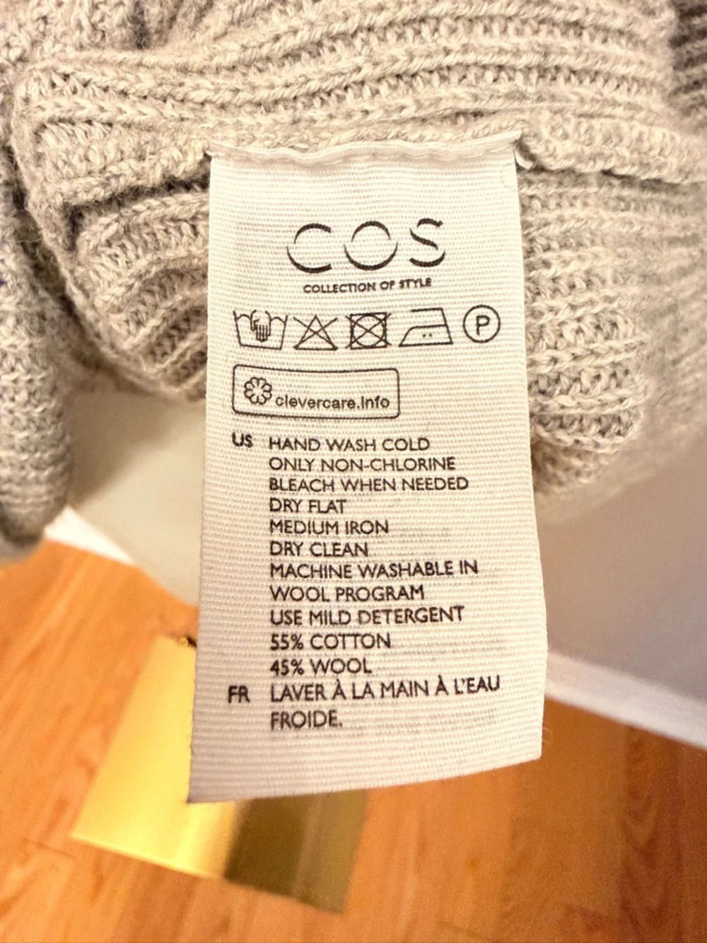 COS Oversized Funnel-Neck Ribbed Sweater - Picture 6 of 6